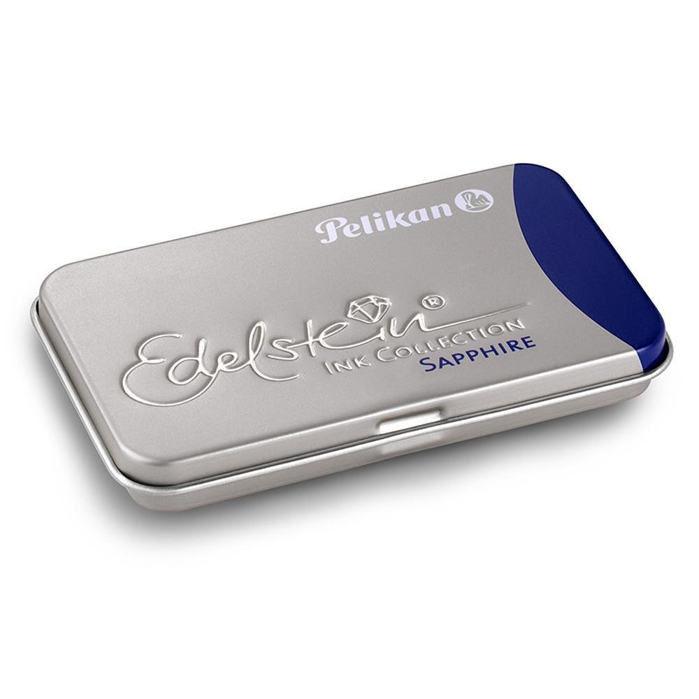 Патрончета за писалка Pelikan - Edelstein Blue Sapphire - дълги, 6x броя