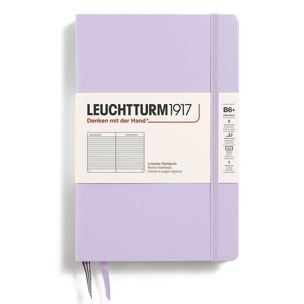 Тефтер B6+ Leuchtturm1917 Smooth Colors Collection Lilac, твърди корици, на редове