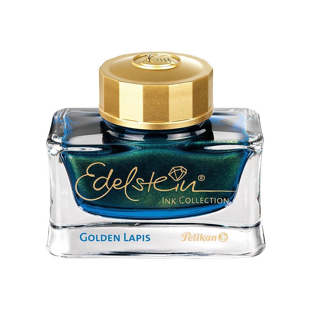 Мастилница Pelikan - Edelstein Ink of the year 2024 Golden Lapis, 50мл