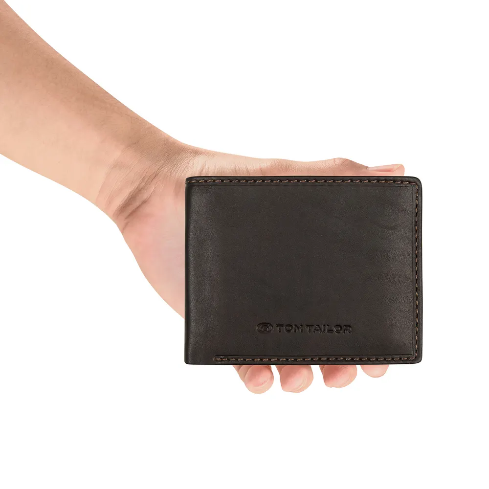 Мъжки портфейл Tom Tailor Lary, с монетник, кафяв - 3