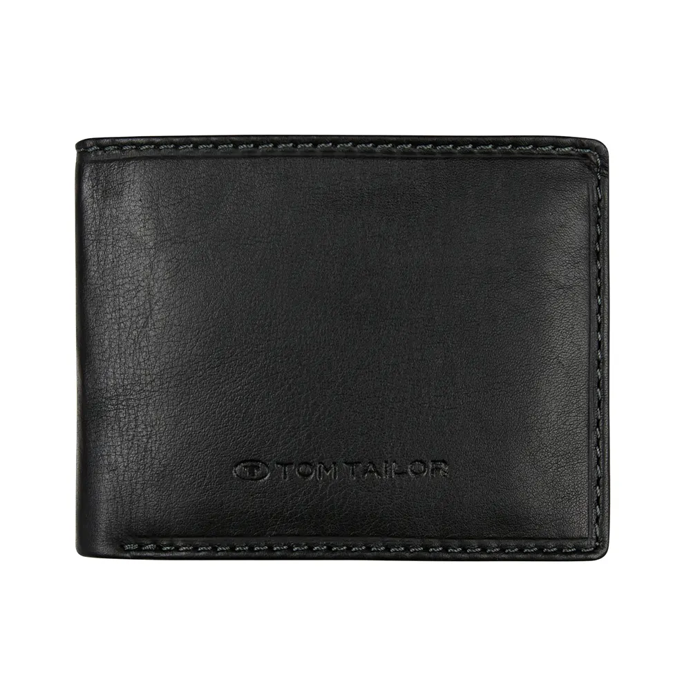 Мъжки портфейл Tom Tailor Lary, с монетник, черен