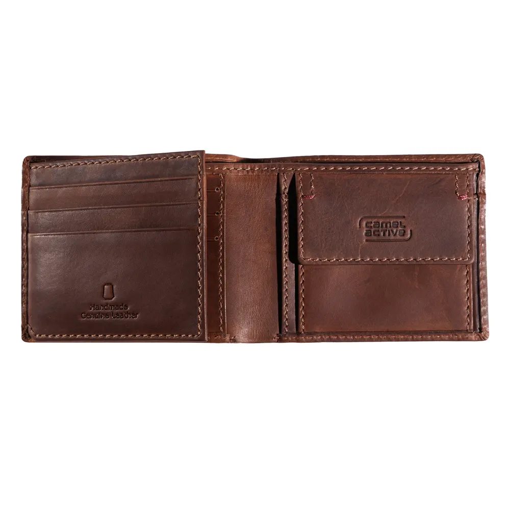 Мъжки портфейл Camel Active - Salamanca Jeans, с монетник, кафяв - 2