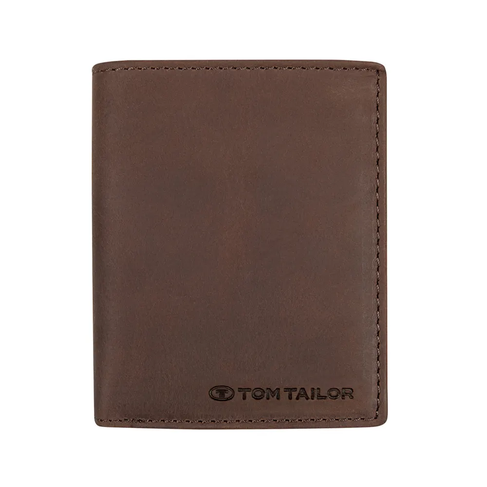 Вертикален мъжки портфейл Tom Tailor - Ron High Form, RFID защита, кафяв