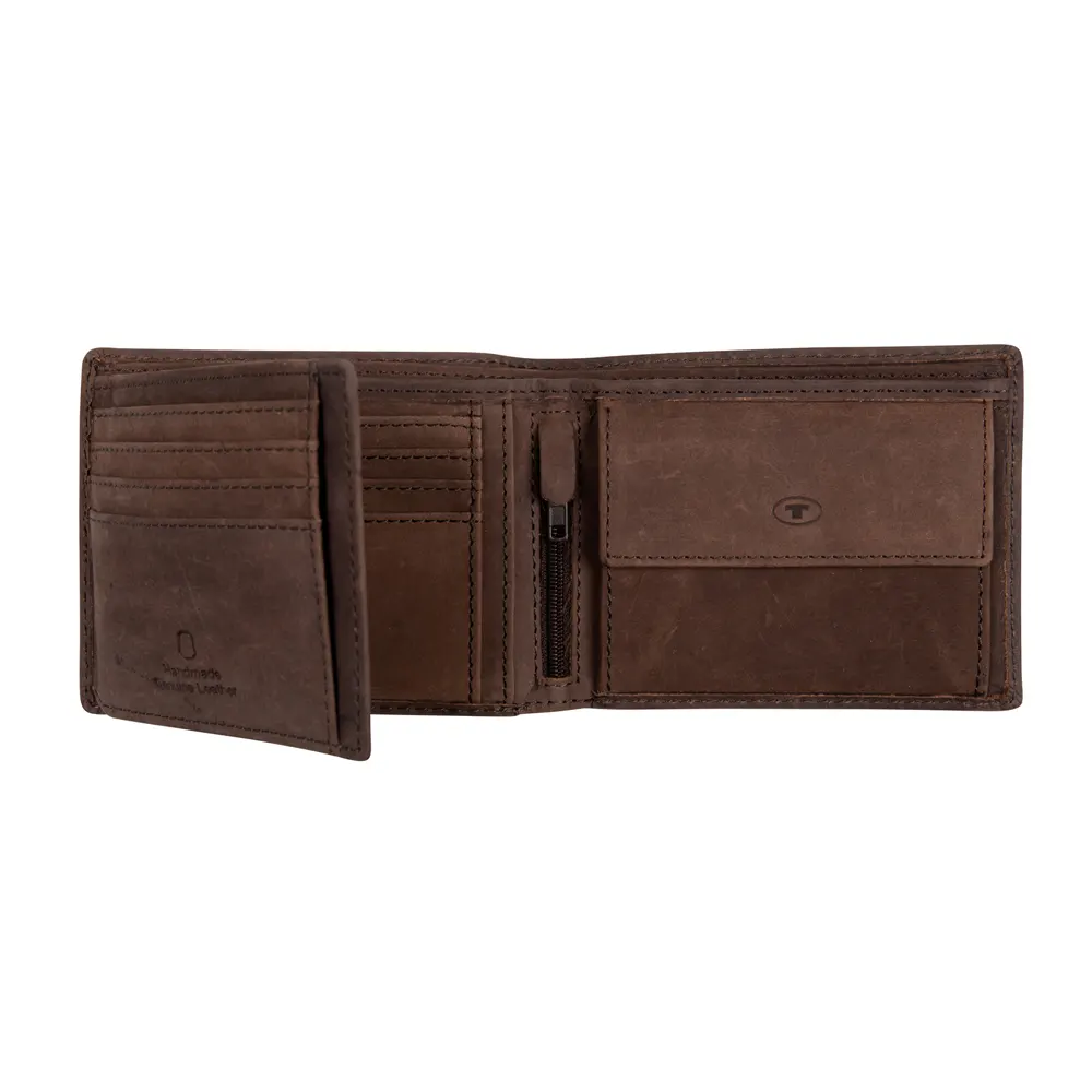 Мъжки портфейл Tom Tailor - Ron, RFID защита, кафяв - 2