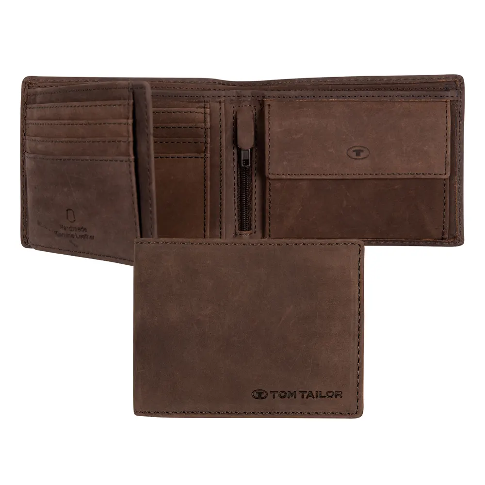 Мъжки портфейл Tom Tailor - Ron, RFID защита, кафяв - 3