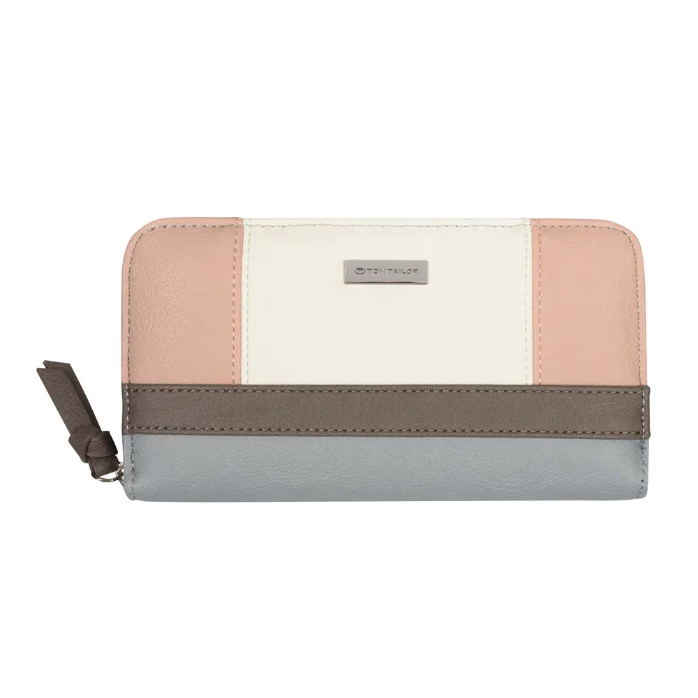 Дамски портфейл с цип Tom Tailor - Juna Mixed Rose