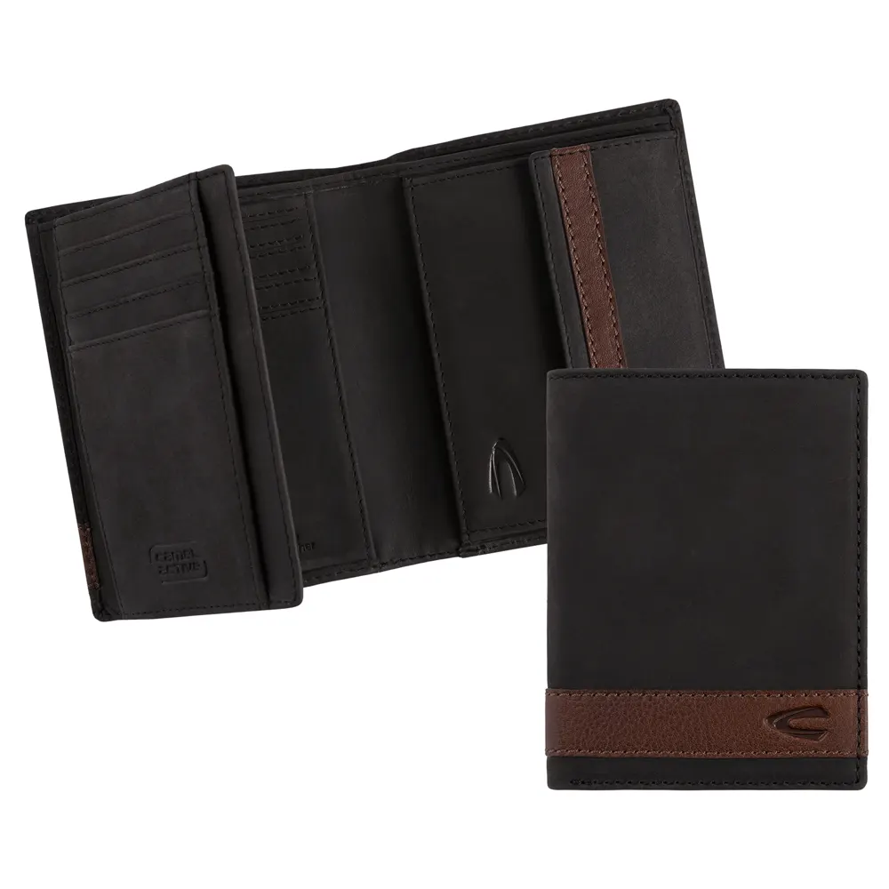 Вертикален портфейл Camel Active - Taipeh High Form, RFID защита, черен - 3