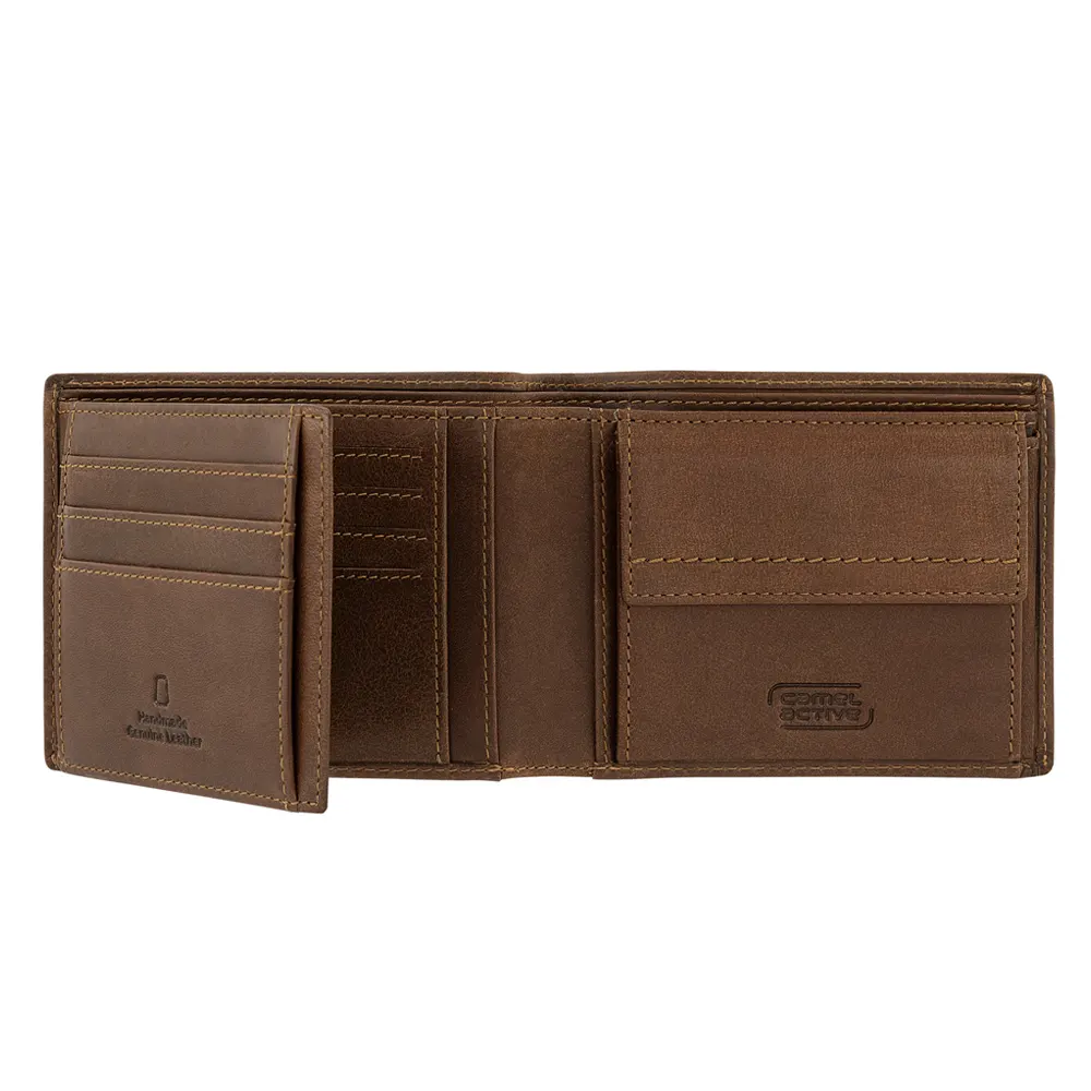 Мъжки портфейл Camel Active - Bilbao, RFID защита, кафяв - 2