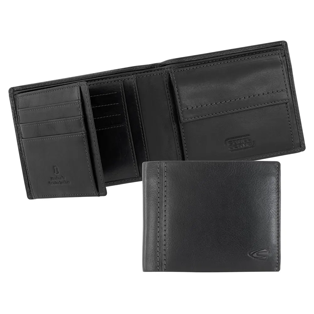 Мъжки портфейл Camel Active - Bilbao, RFID защита, черна - 2