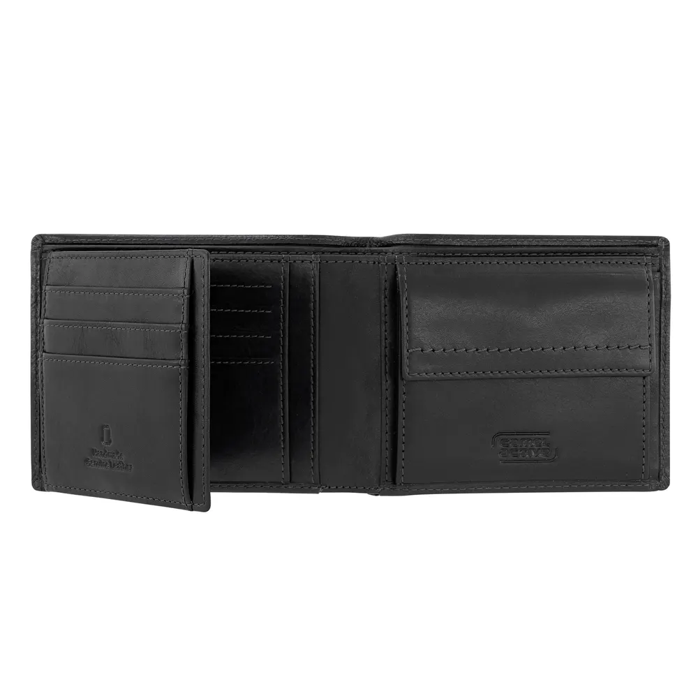 Мъжки портфейл Camel Active - Bilbao, RFID защита, черна - 3