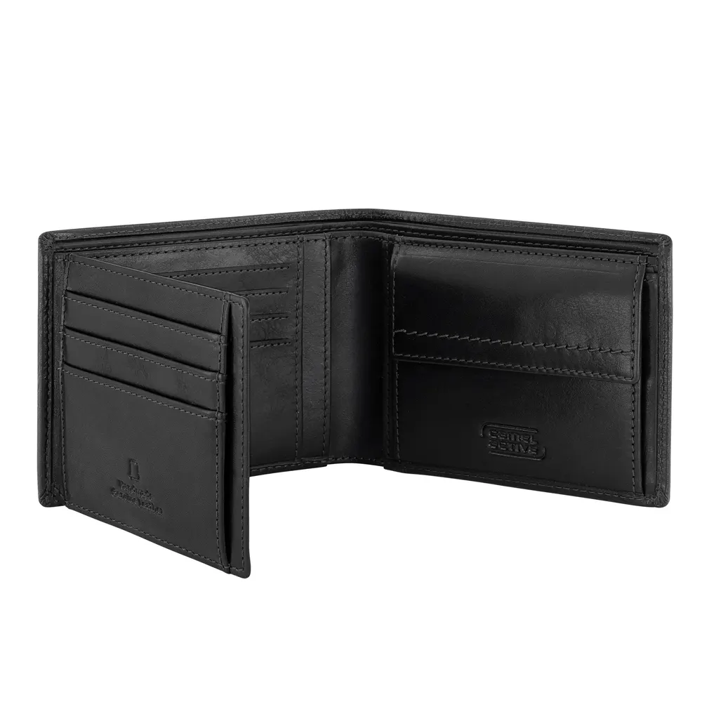 Мъжки портфейл Camel Active - Bilbao, RFID защита, черна - 4