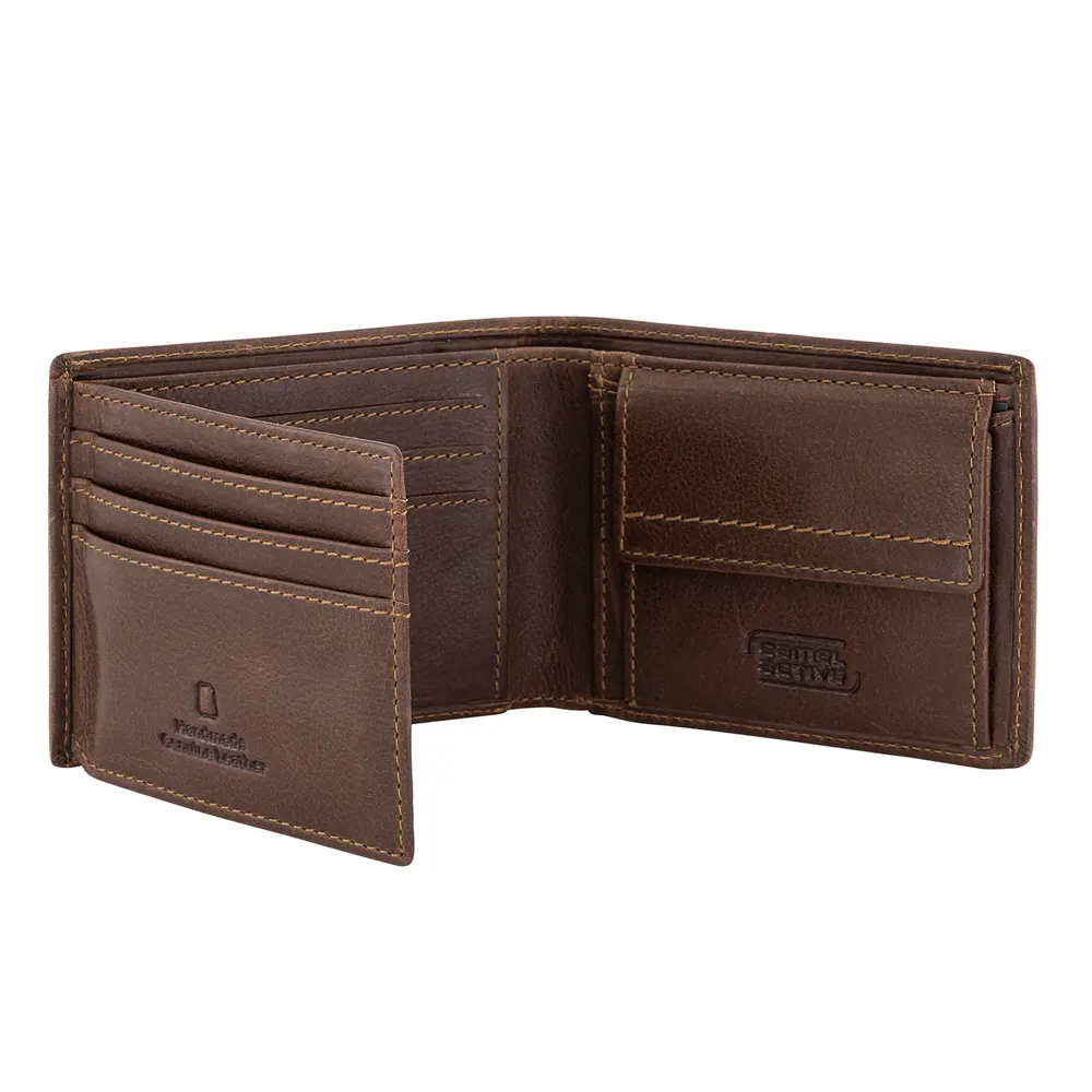Мъжки портфейл Camel Active - Bilbao Jeans, RFID защита, кафяв - 4