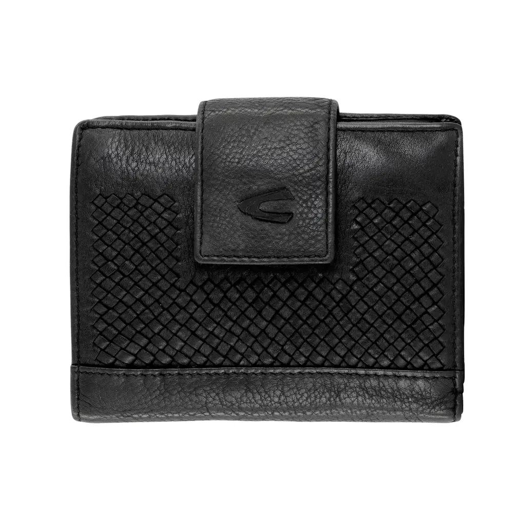 Мъжки портфейл Camel Active - Wave Medium Flap, RFID защита, черен