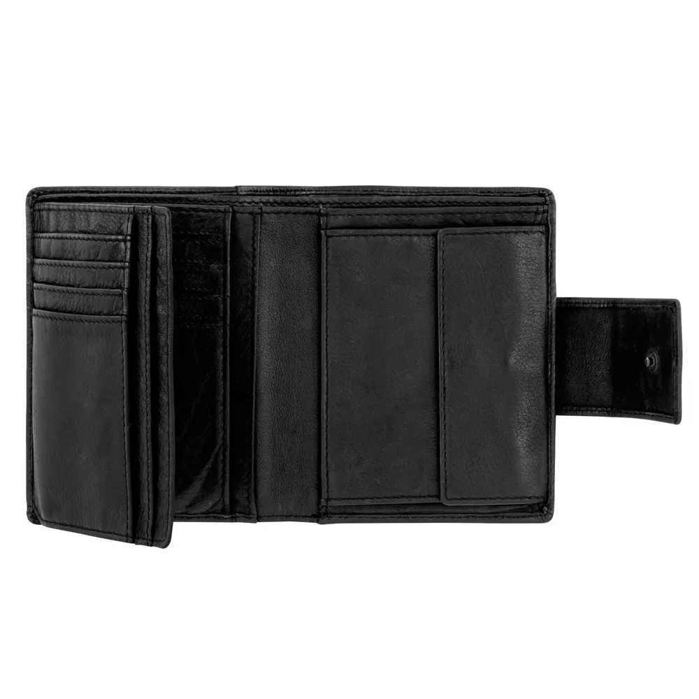 Мъжки портфейл Camel Active - Wave Medium Flap, RFID защита, черен - 2