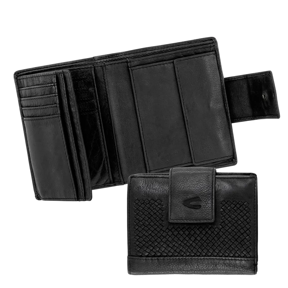 Мъжки портфейл Camel Active - Wave Medium Flap, RFID защита, черен - 3