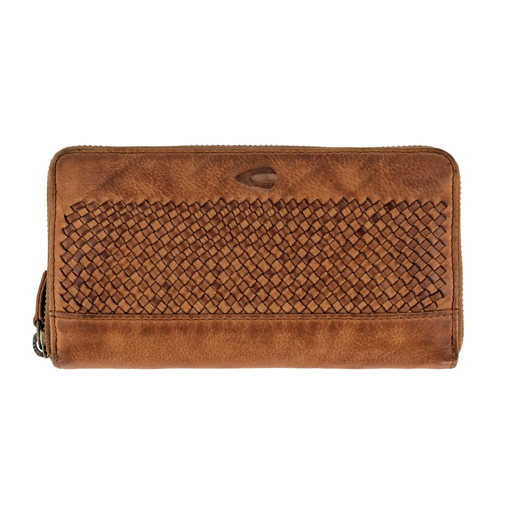 Дамски портфейл Camel Active - Wave, с цип, кафяв