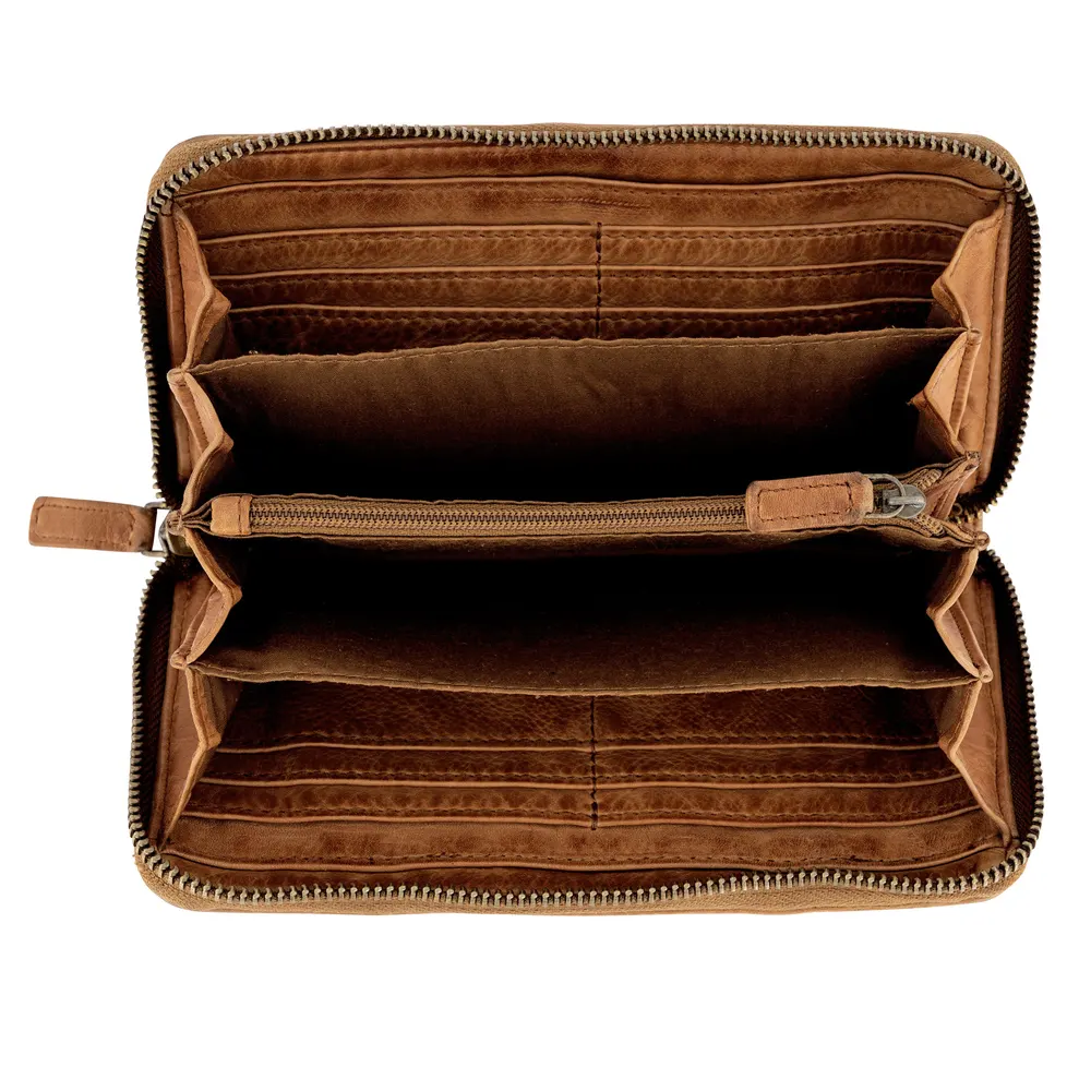Дамски портфейл Camel Active - Wave, с цип, кафяв - 2