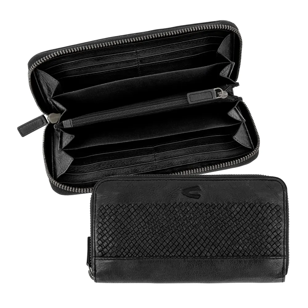 Дамски портфейл Camel Active - Wave, с цип, черен - 3