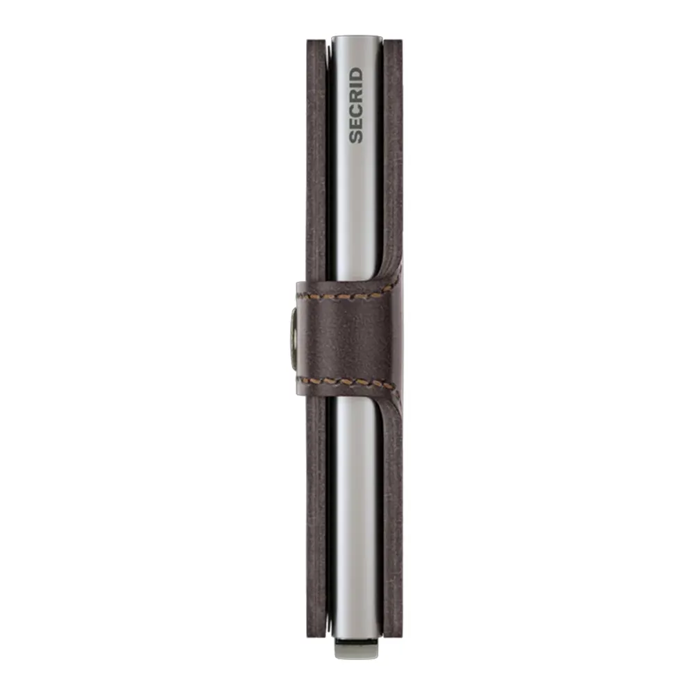 Портфейл SECRID - Mini Original Dark Brown, естествена кожа, с RFID защита - 3