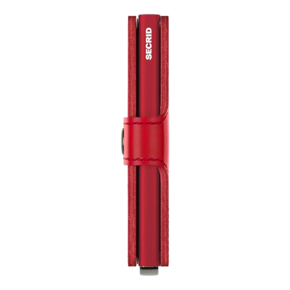 Портфейл SECRID - Mini Original Red, естествена кожа, с RFID защита - 3