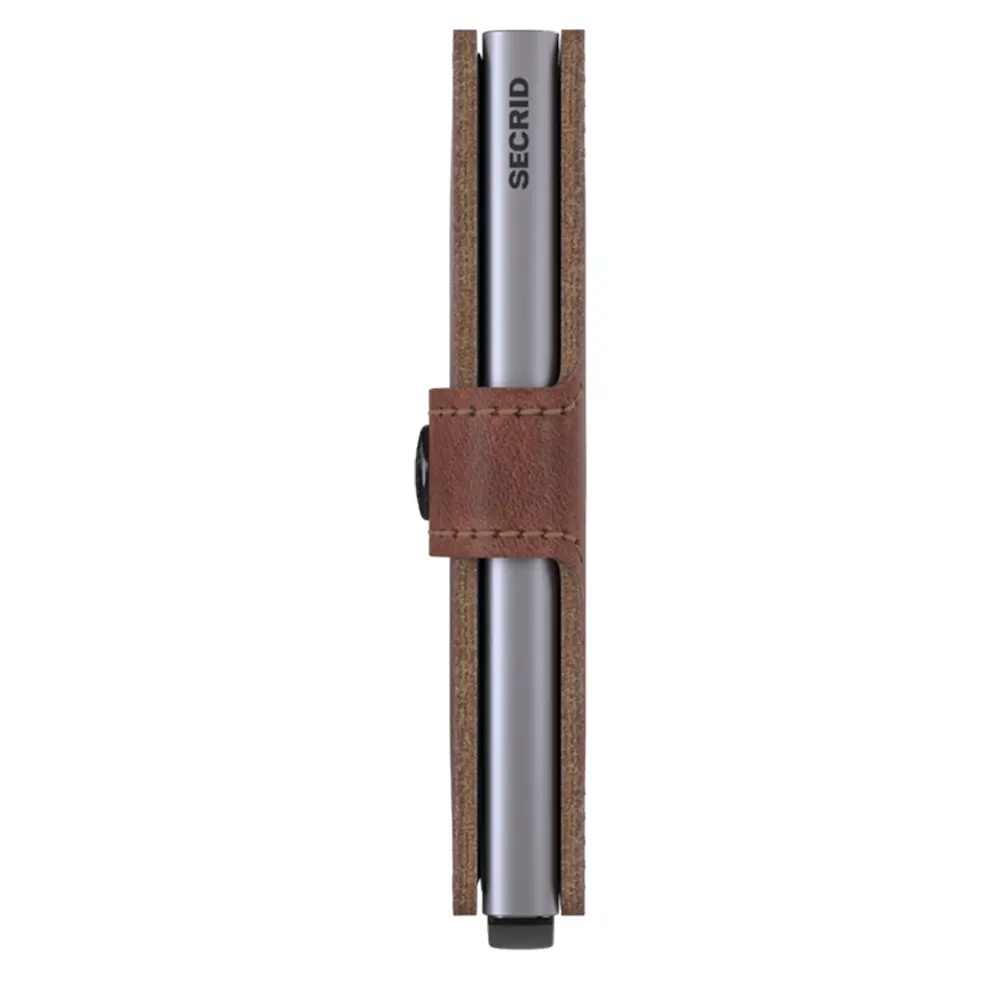 Портфейл SECRID - Mini Vintage Brown, естествена кожа, с RFID защита - 3