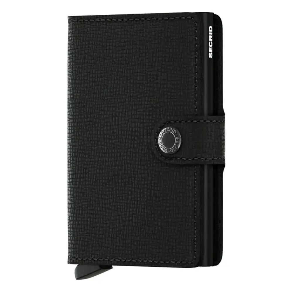 Портфейл SECRID - Mini Crisple Black, с RFID защита