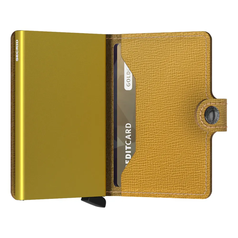 Портфейл SECRID - Mini Crisple Ochre, с RFID защита - 2