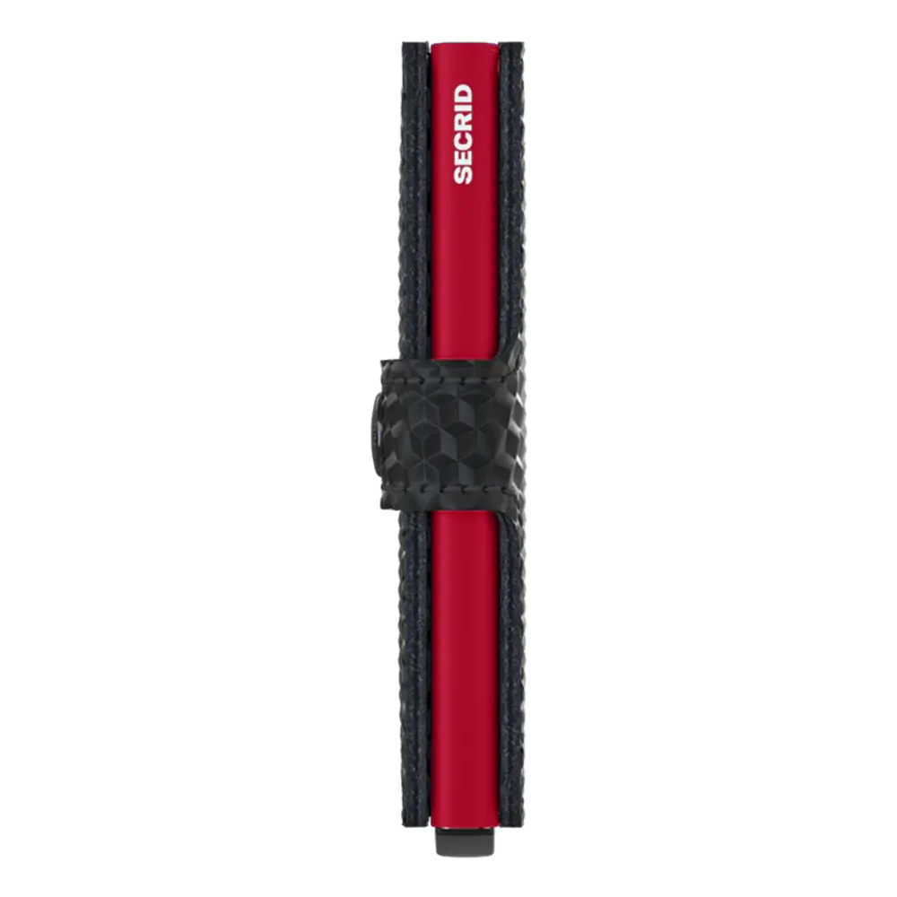 Портфейл SECRID - Mini Cubic Black-Red, естествена кожа, с RFID защита - 4