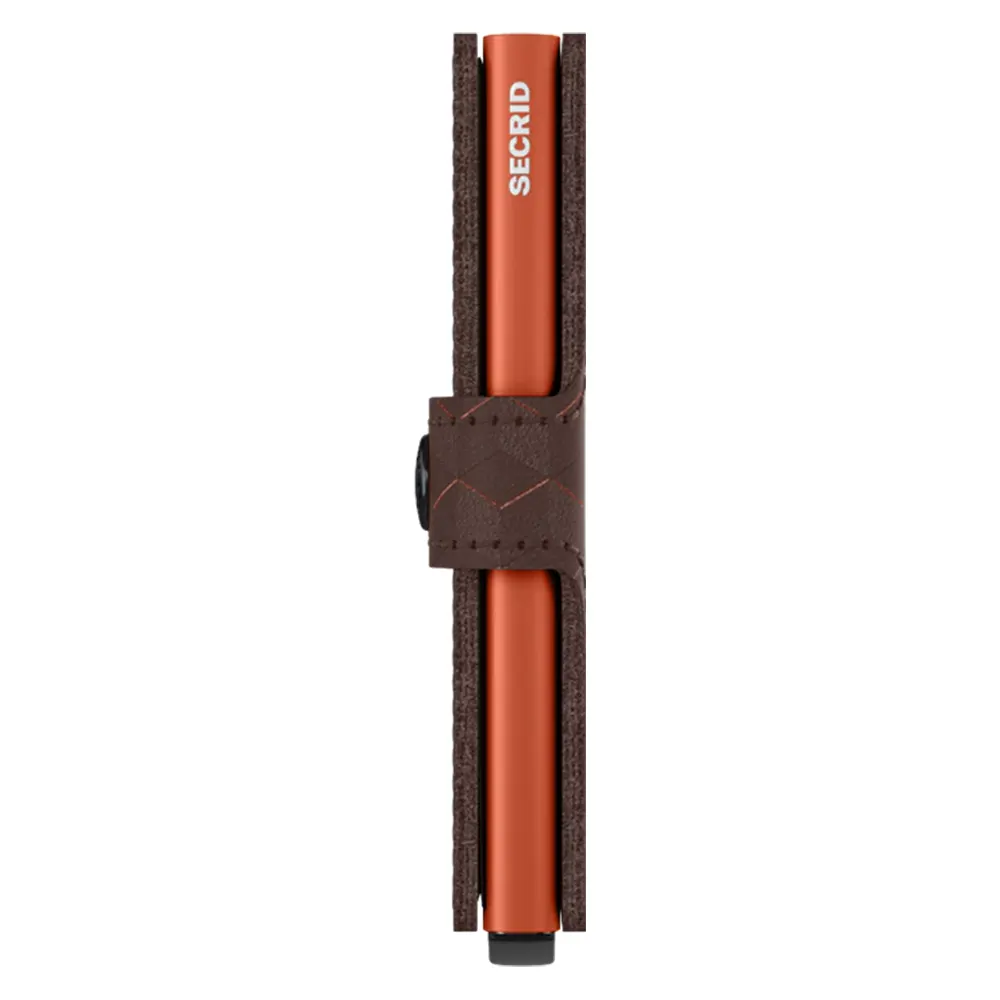Портфейл SECRID - Mini Optical Brown-Orange, с RFID защита - 4