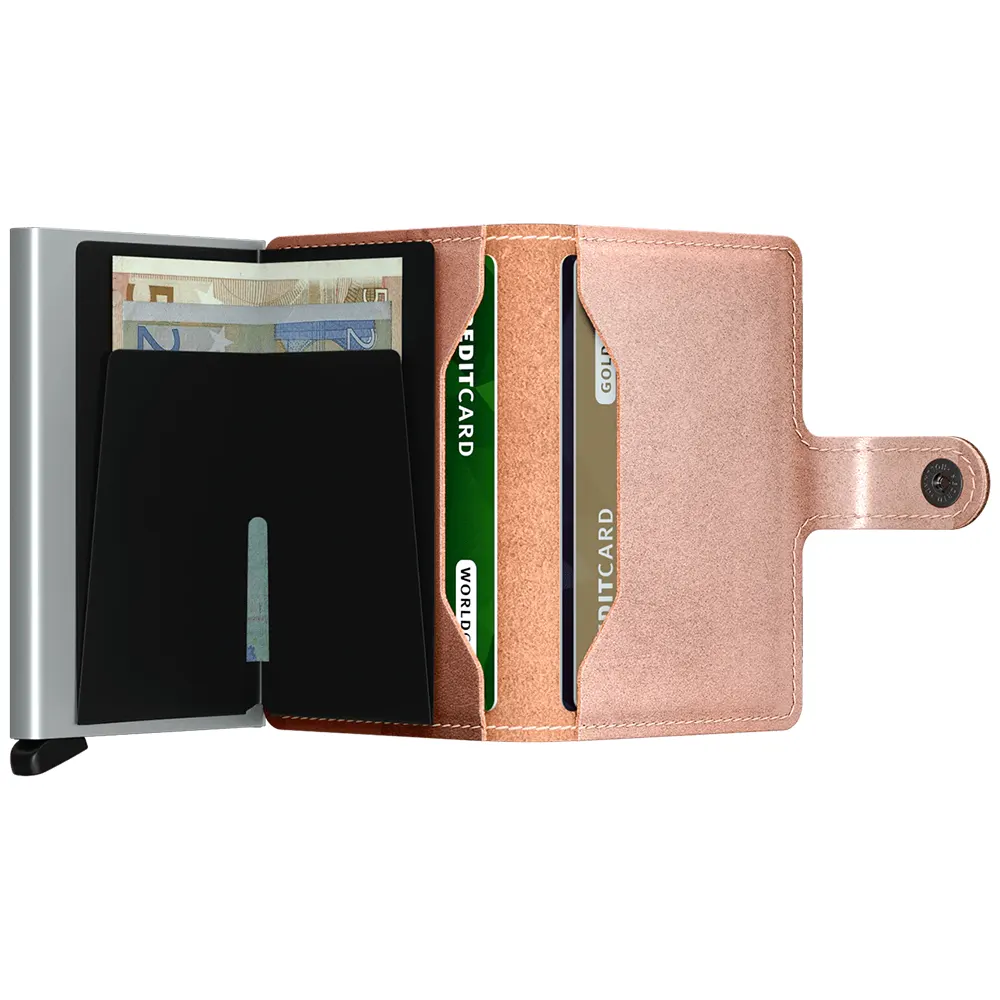 Портфейл SECRID - Mini Metallic Rose, с RFID защита - 3