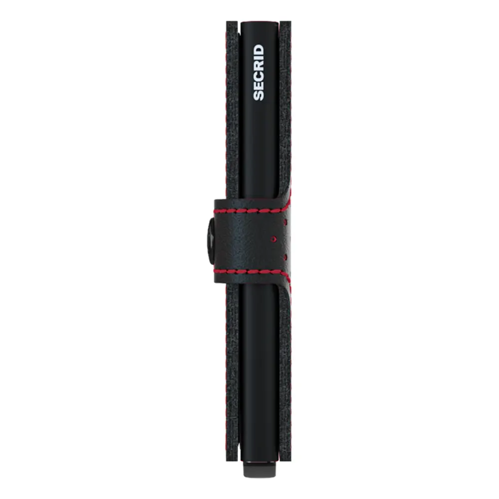 Портфейл SECRID - Mini Perforated Black-Red, с RFID защита - 4