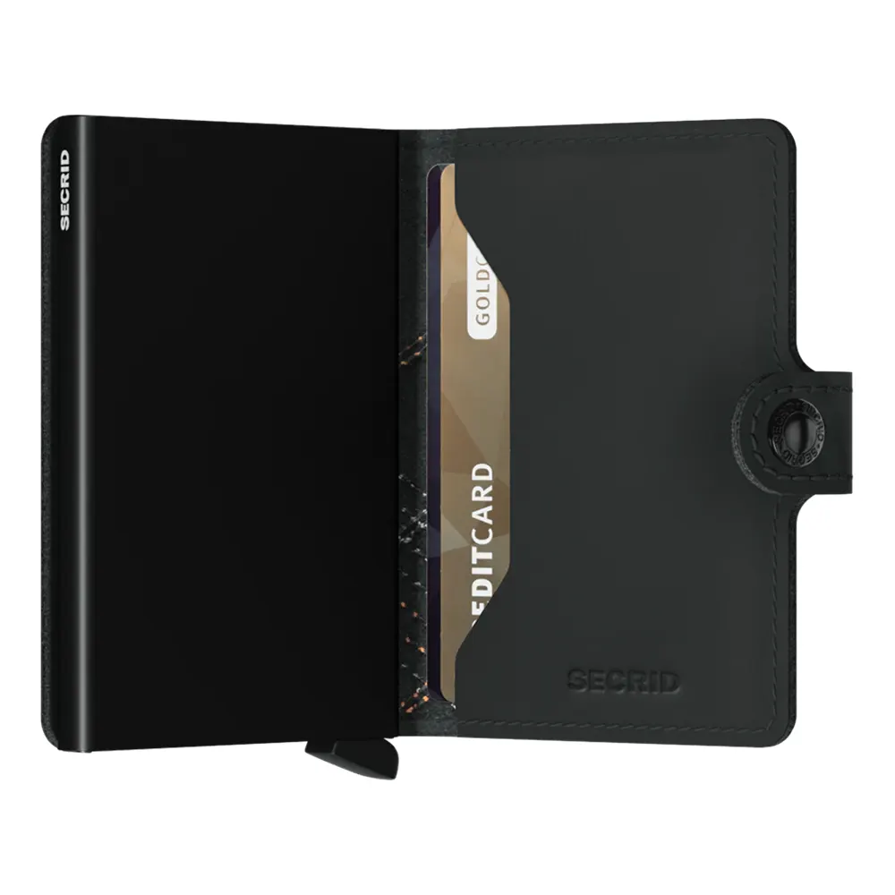 Портфейл SECRID - Mini Stitch Linea Orange, с RFID защита - 2