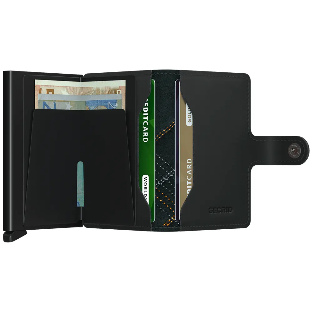 Портфейл SECRID - Mini Stitch Linea Orange, с RFID защита - 3