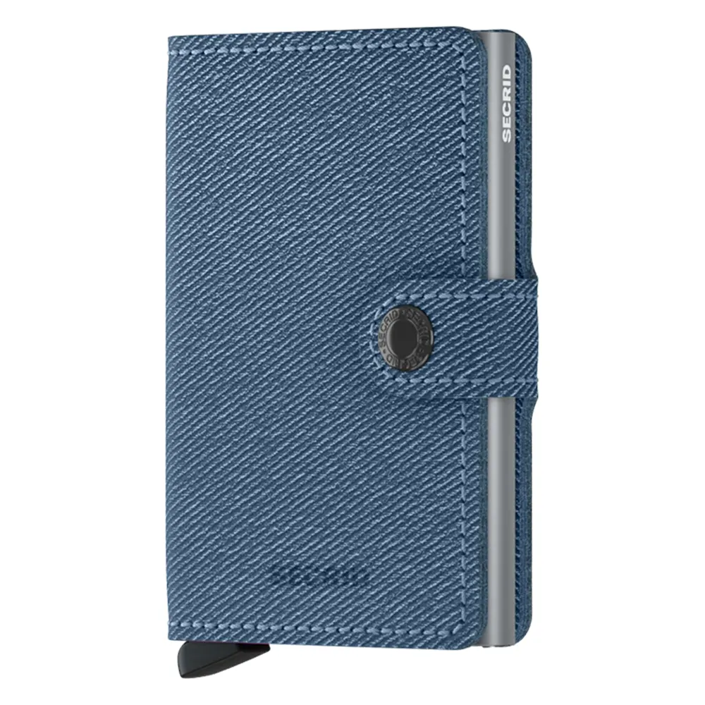 Портфейл SECRID - Mini Twist Jeans Blue, с RFID защита