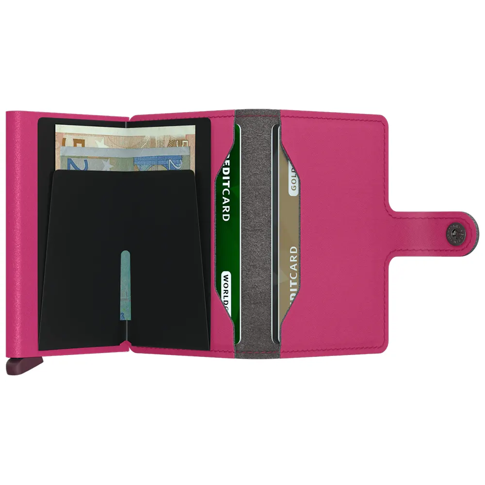 Портфейл SECRID - Mini Yard Powder Fuchsia, с RFID защита - 3