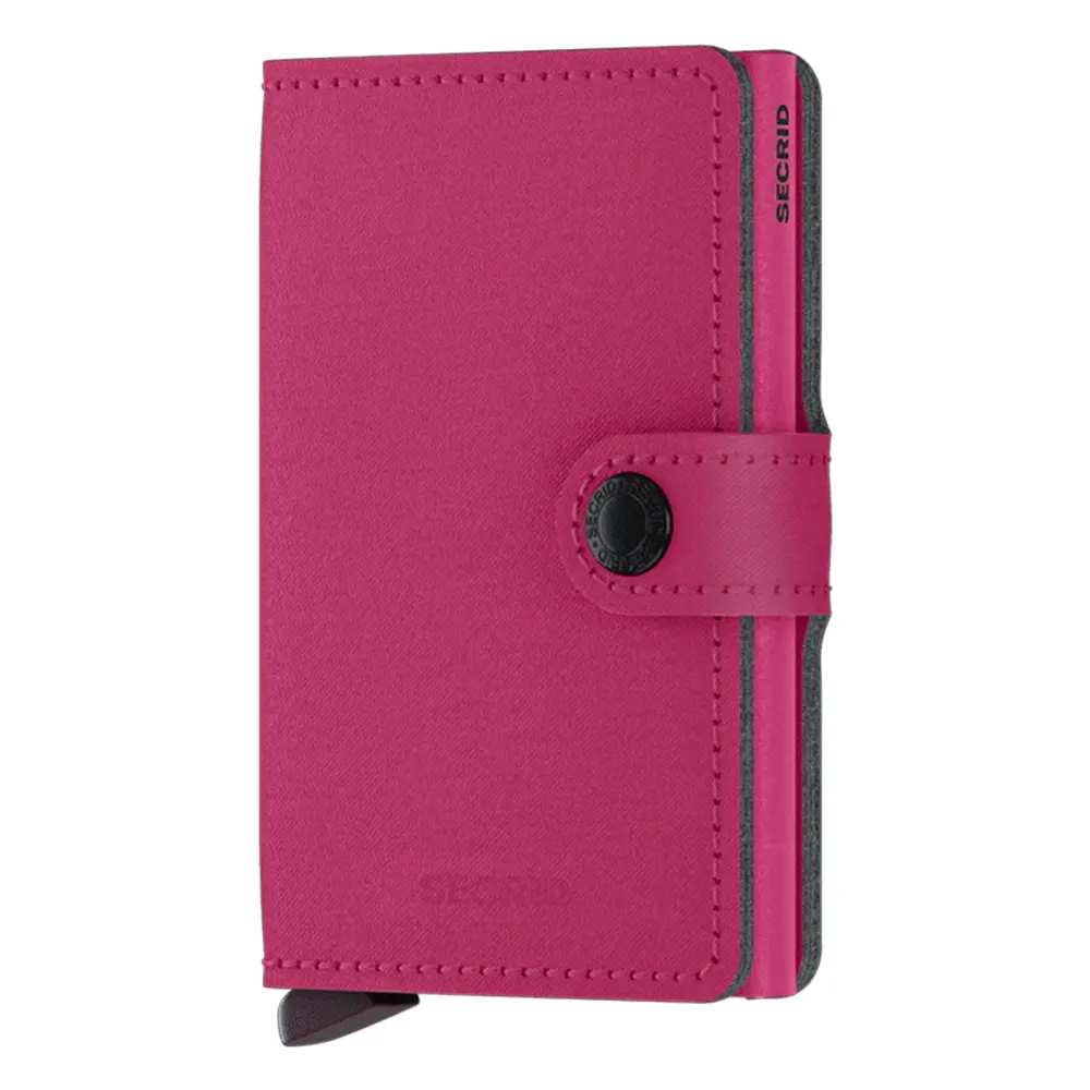 Портфейл SECRID - Mini Yard Powder Fuchsia, с RFID защита