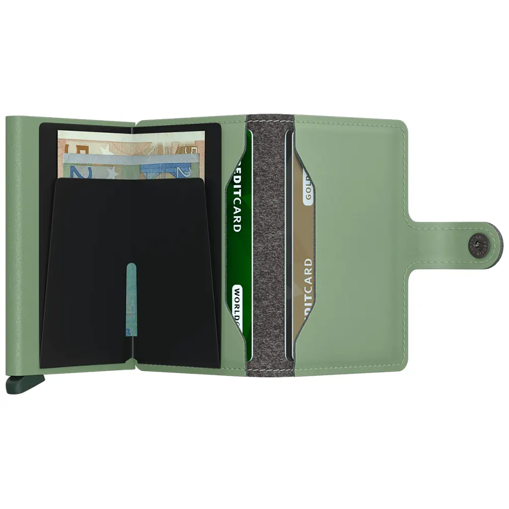 Портфейл SECRID - Mini Yard Powder Pistachio, с RFID защита - 2