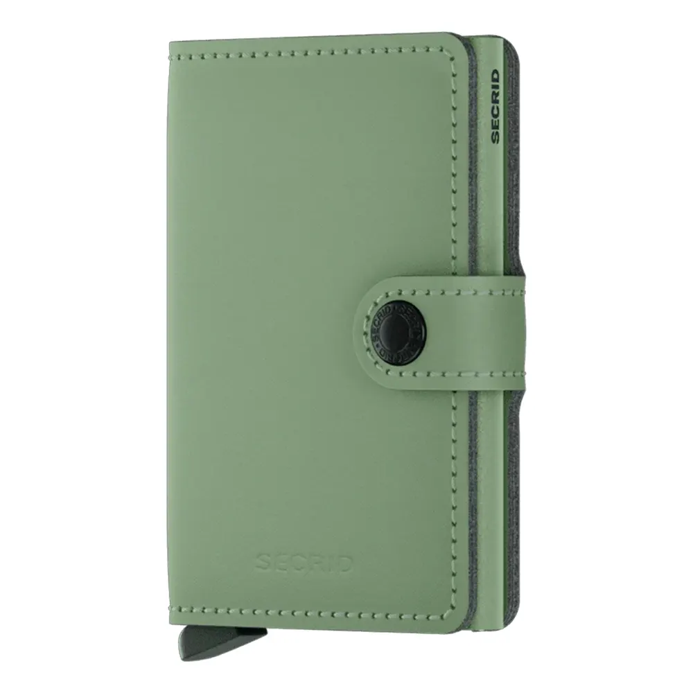 Портфейл SECRID - Mini Yard Powder Pistachio, с RFID защита