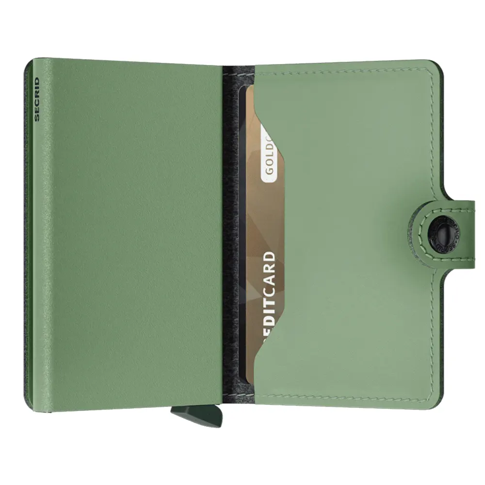 Портфейл SECRID - Mini Yard Powder Pistachio, с RFID защита - 3