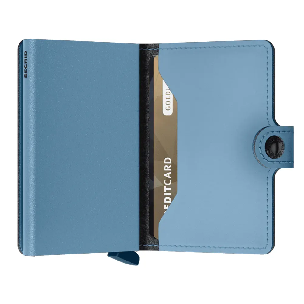 Портфейл SECRID - Mini Yard Powder Sky Blue, с RFID защита - 2
