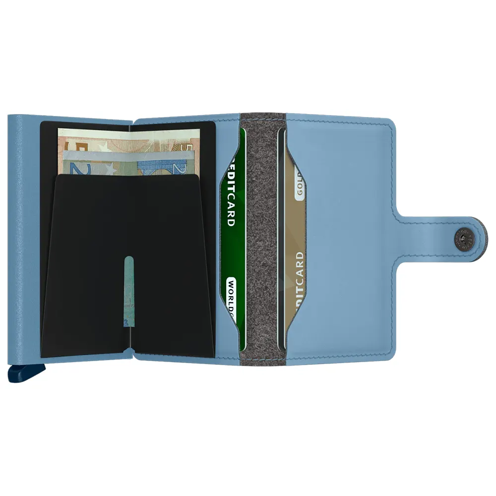 Портфейл SECRID - Mini Yard Powder Sky Blue, с RFID защита - 3