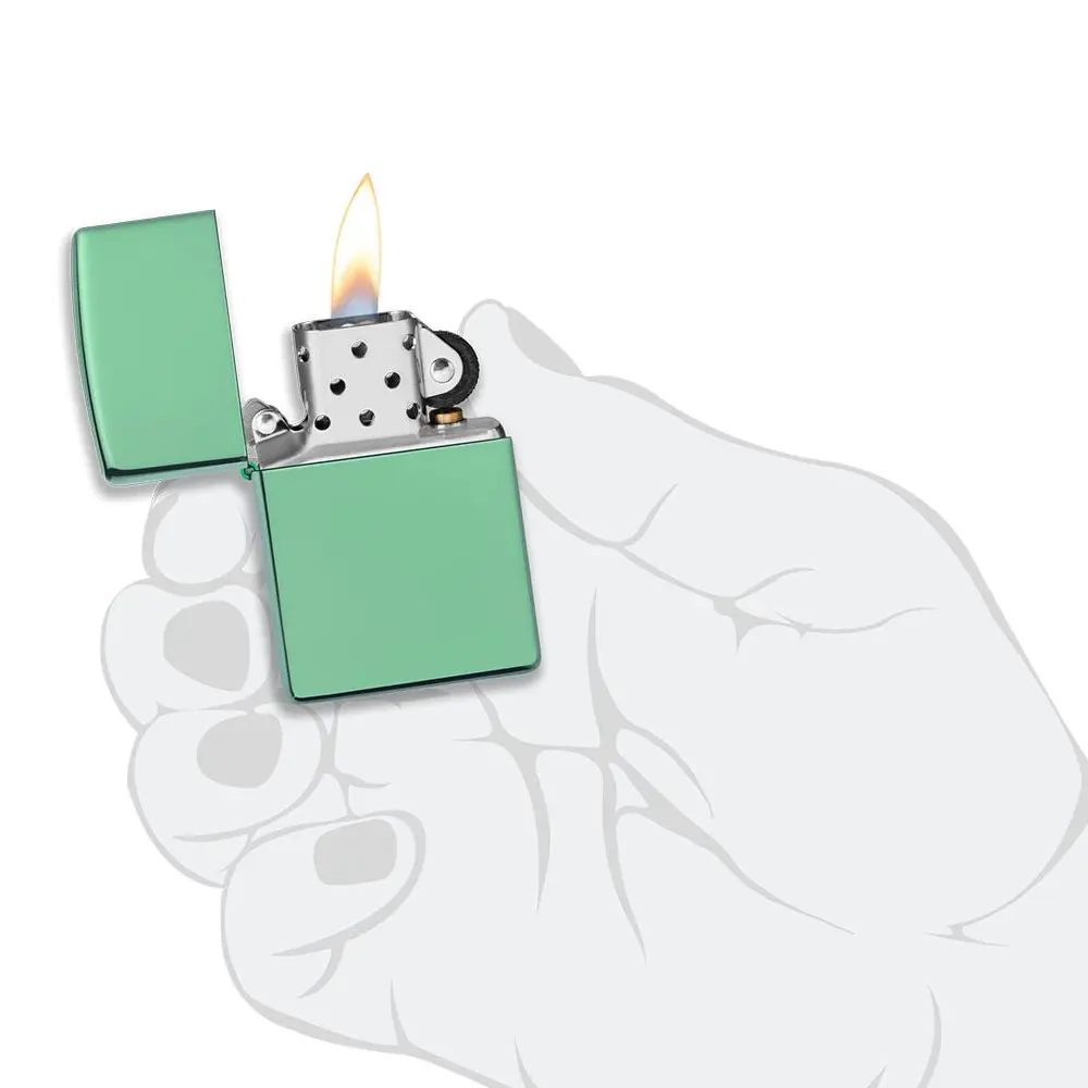 Запалка Zippo - High Polish Green - 4
