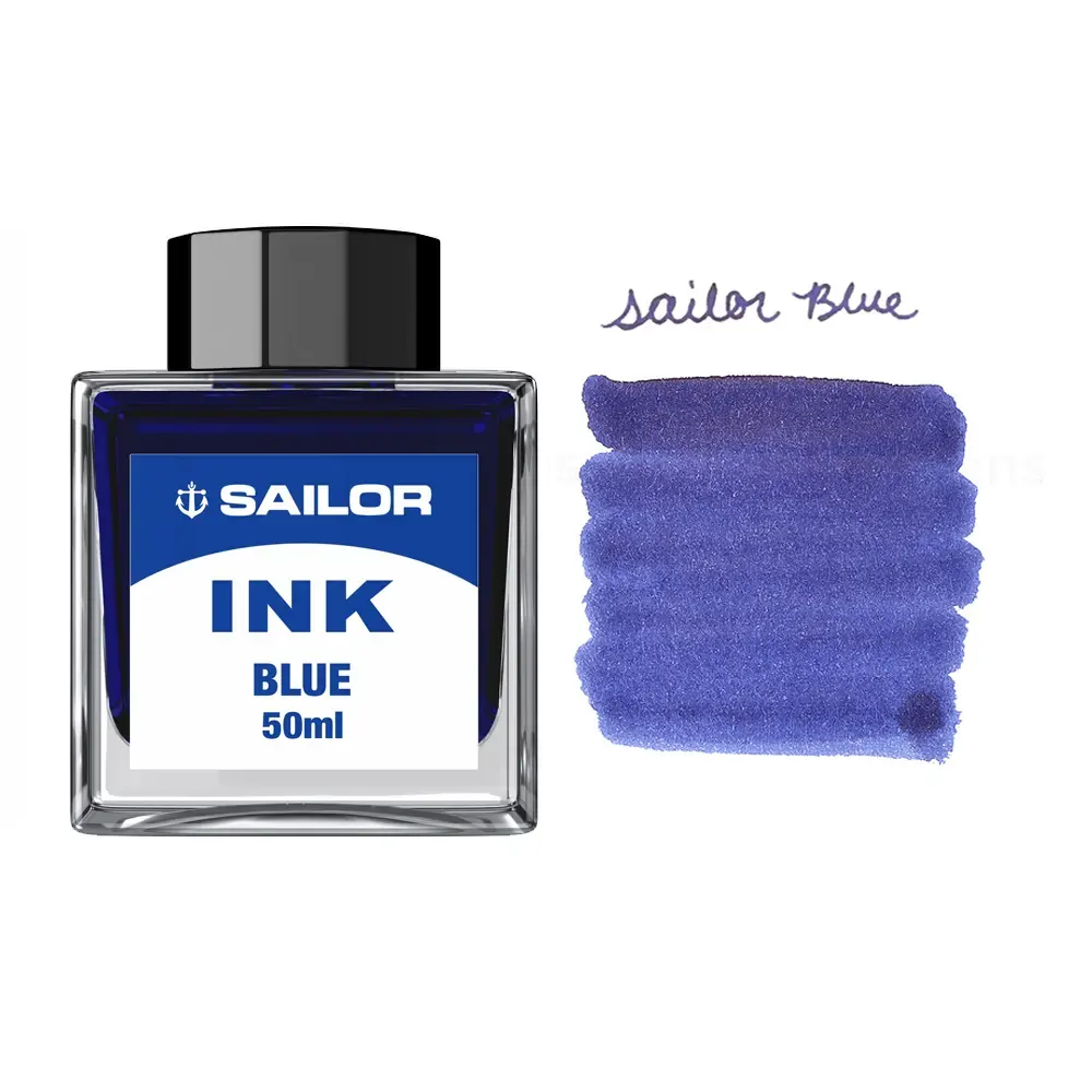 Мастилница Sailor Basic - Blue, 50 мл