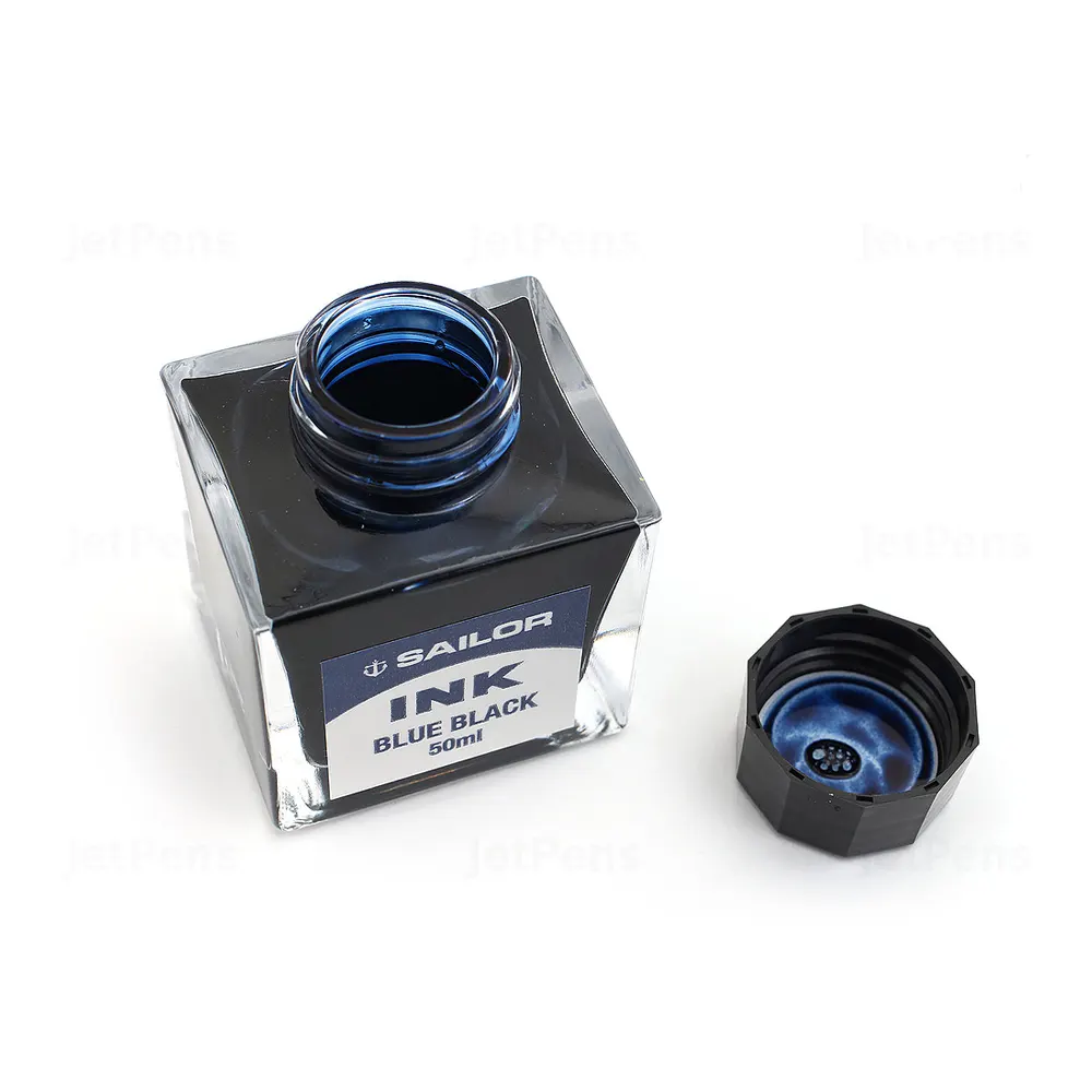 Мастилница Sailor Basic - Blue Black, 50 мл - 2