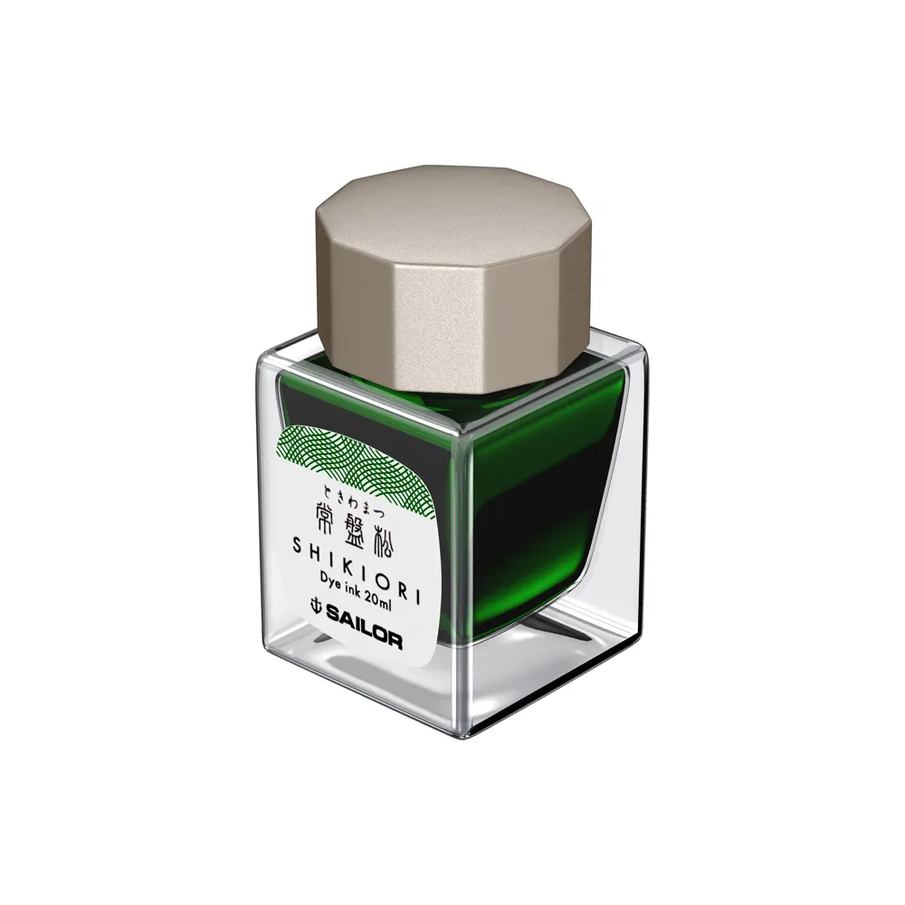 Мастилница Sailor Shikiori Winter - Tokiwa-matsu Green, 20 мл - 2