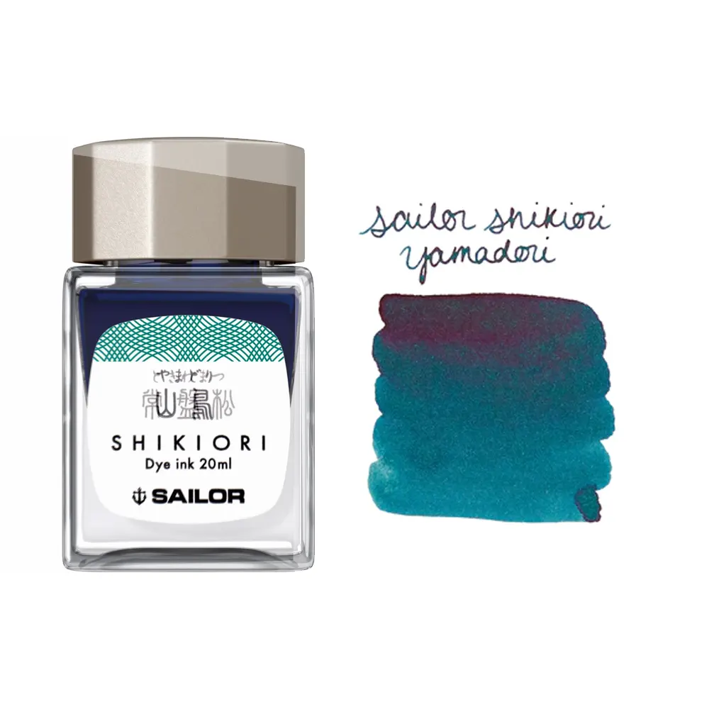 Мастилница Sailor Shikiori Fall - Yamadori Blue, 20 мл