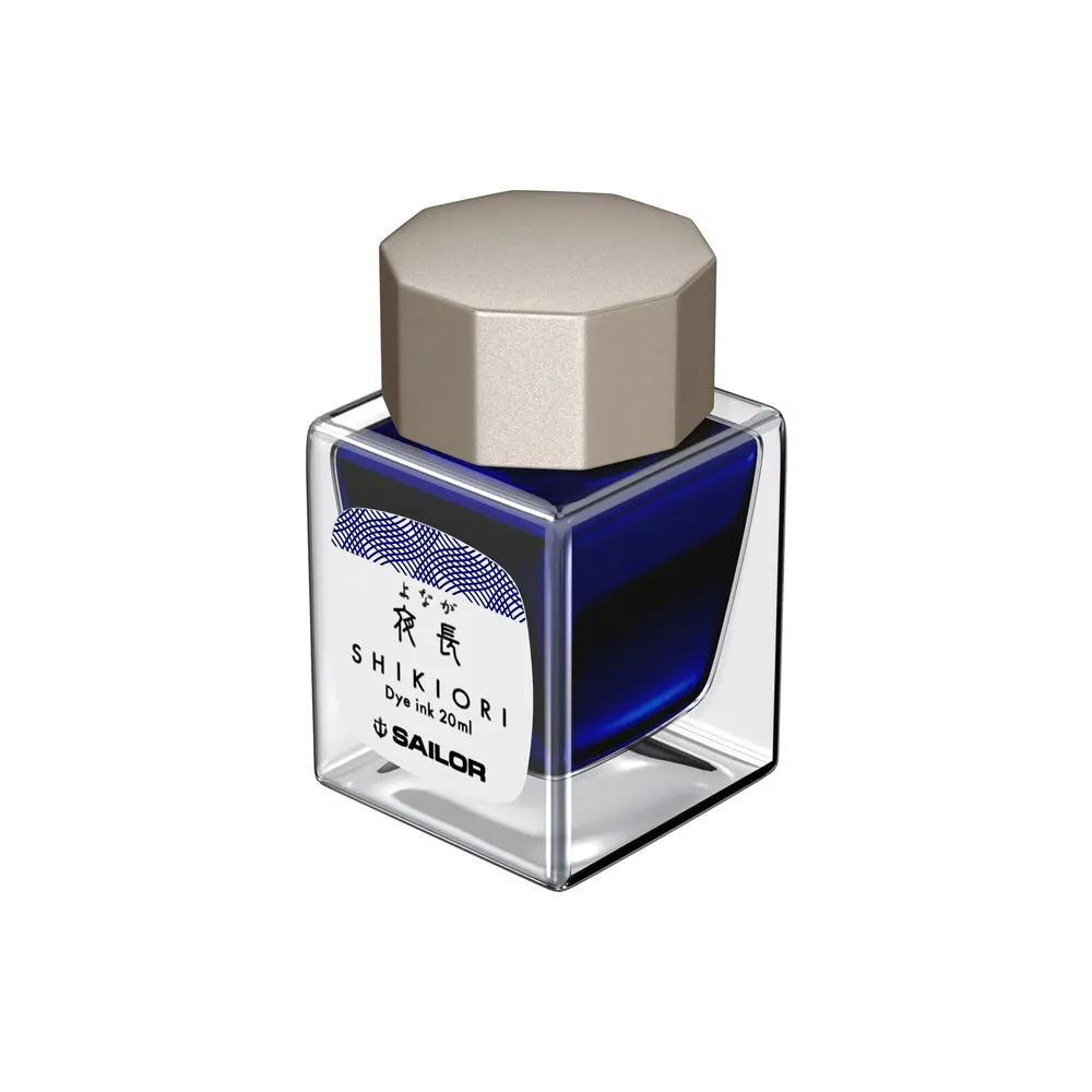 Мастилница Sailor Shikiori Fall - Yonaga Blue, 20 мл - 2