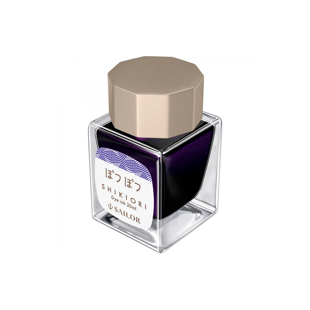 Мастилница Sailor Shikiori - Potsupotsu Purple, 20 мл - 2