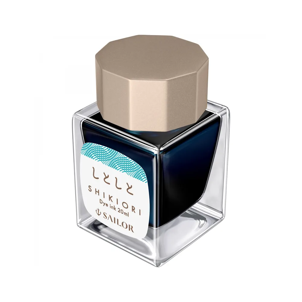 Мастилница Sailor Shikiori - Shitoshito Turquoise, 20 мл - 2
