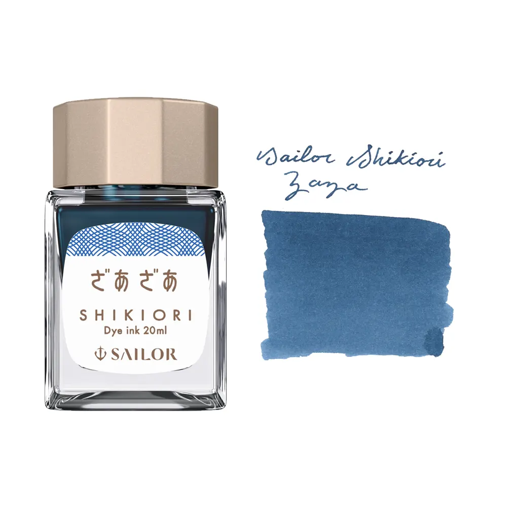 Мастилница Sailor Shikiori - Zaza Blue, 20 мл